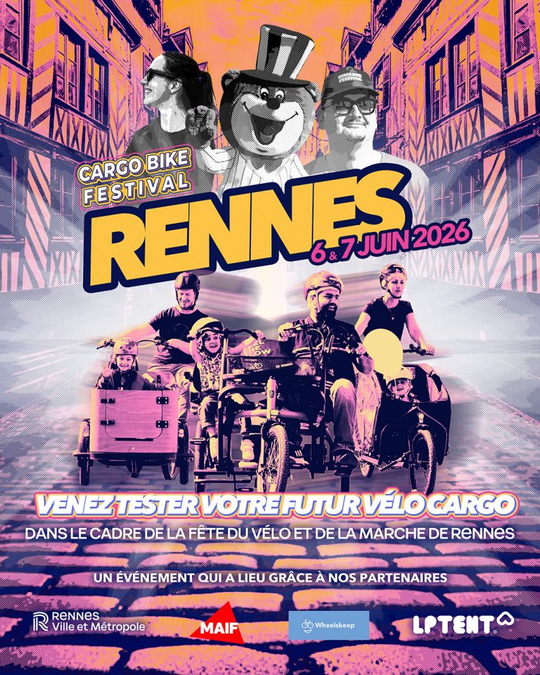 Tester un vélo cargo à Rennes les 6-7 juin 2026